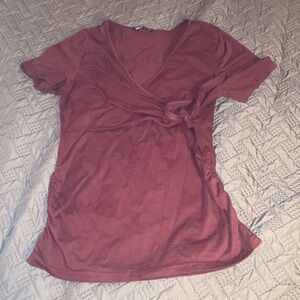 Shein Tie Front Nursing/Maternity Top